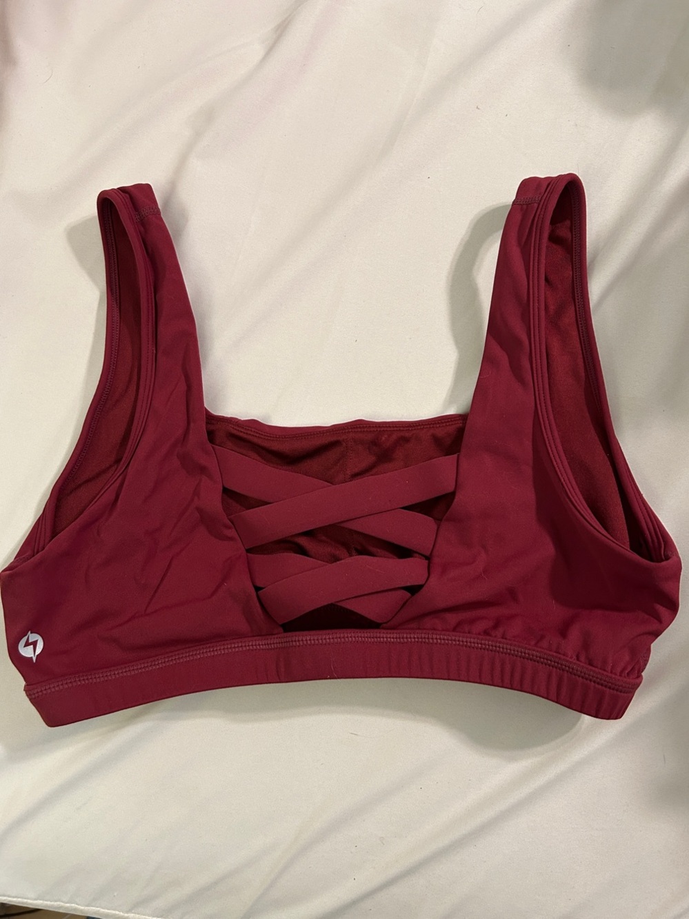 Popflex Corset Sports Bra - Crimson/Burgundy